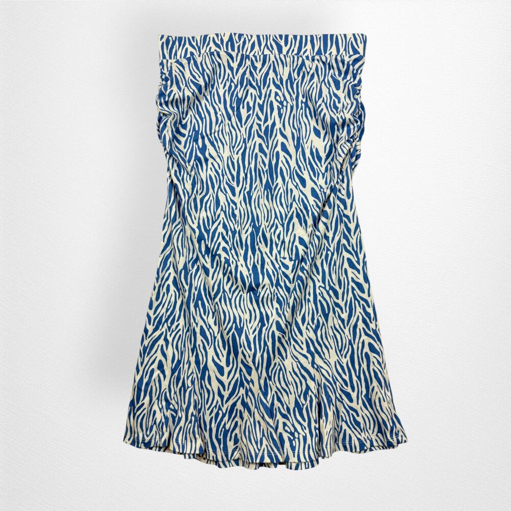 Diane von Furstenberg Target Women's A-Line Sea Twig Midi‎ Skirt Size M Blue